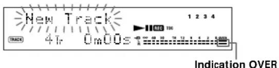 SONY MDSJB920 - Réglage du niveau d'enregistrement numérique - 1