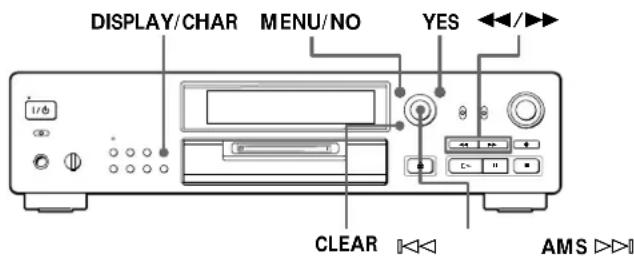 SONY MDSJB920 - Labeling Recordings (Title Function) - 1