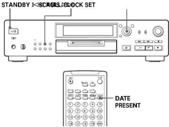 SONY MDSJB920 - Setting the Clock - 1