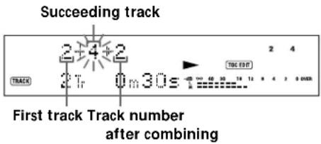 SONY MDSJB920 - Combining Recorded Tracks (Combine Function) - 2