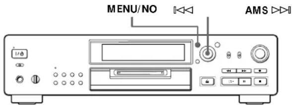 SONY MDSJB920 - Switching the bit length - 1