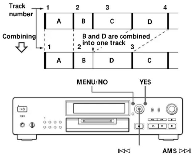 SONY MDSJB920 - Combining Recorded Tracks (Combine Function) - 1