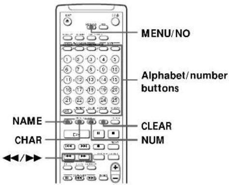 SONY MDSJB920 - Labeling tracks and MDs with the remote - 1