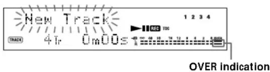 SONY MDSJB920 - Adjusting the digital recording level - 1