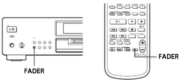 SONY MDSJB920 - Entrée et sortie d'enregistrement en fondu (Fondu) - 1