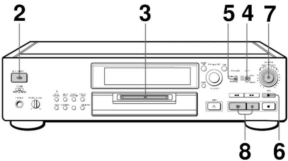 SONY MDSJB920 - Recording on an MD - 1