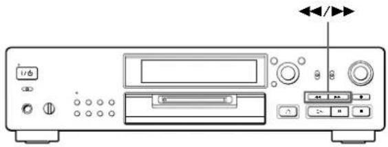 SONY MDSJB920 - Locating a Particular Point in a Track - 1