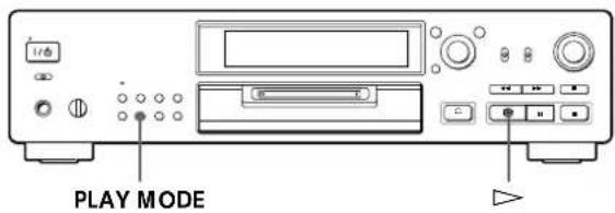 SONY MDSJB920 - Playing in Random Order (Shuffle Play) - 1