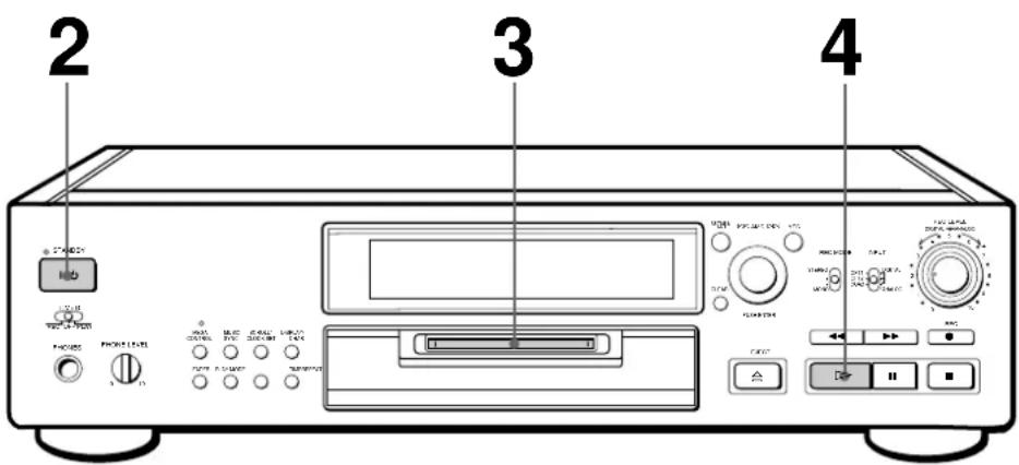 SONY MDSJB920 - Lecture d'un MD - 1