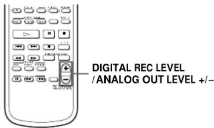 SONY MDSJB920 - Adjusting the playback level - 1