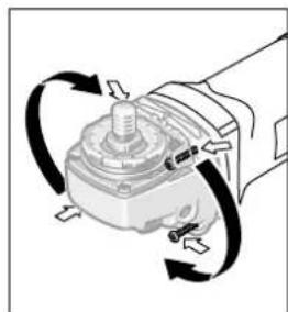 BOSCH GWS 6115 Professional - Rotating the Machine Head - 1