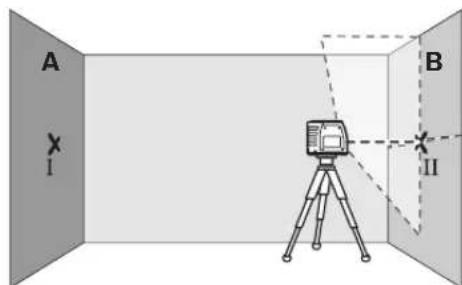 BOSCH GLL 3 X Professional - Checking the Height Accuracy of the Horizontal Line - 3