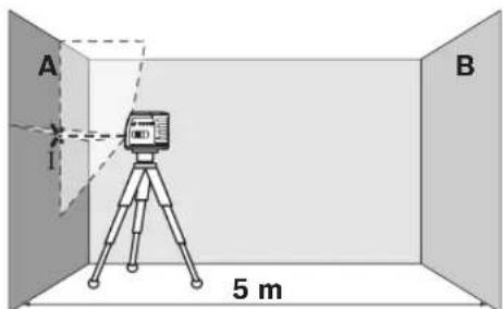 BOSCH GLL 3 X Professional - Checking the Height Accuracy of the Horizontal Line - 1