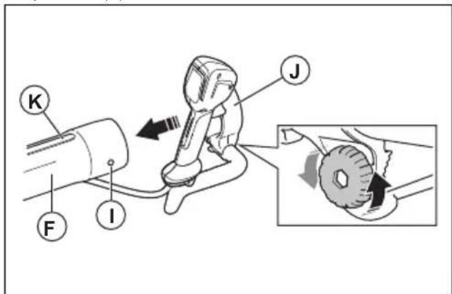HUSQVARNA 340iBT - Pour assembler le tube et la poignée sur le produit - 4