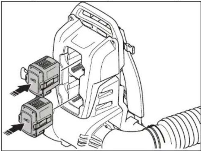 HUSQVARNA 340iBT - So schreiben Sie den Akku an das Gerät an - 2
