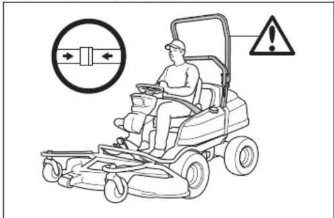 HUSQVARNA P 525D - Zum Aktivieren und Deaktivieren des Überrollschutzes - 3