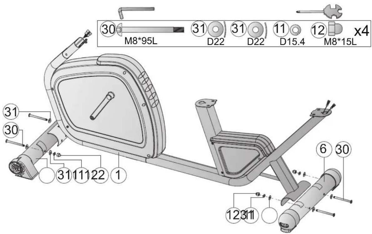 Darwin RB40 - Étape 1 : montage des pieds - 1