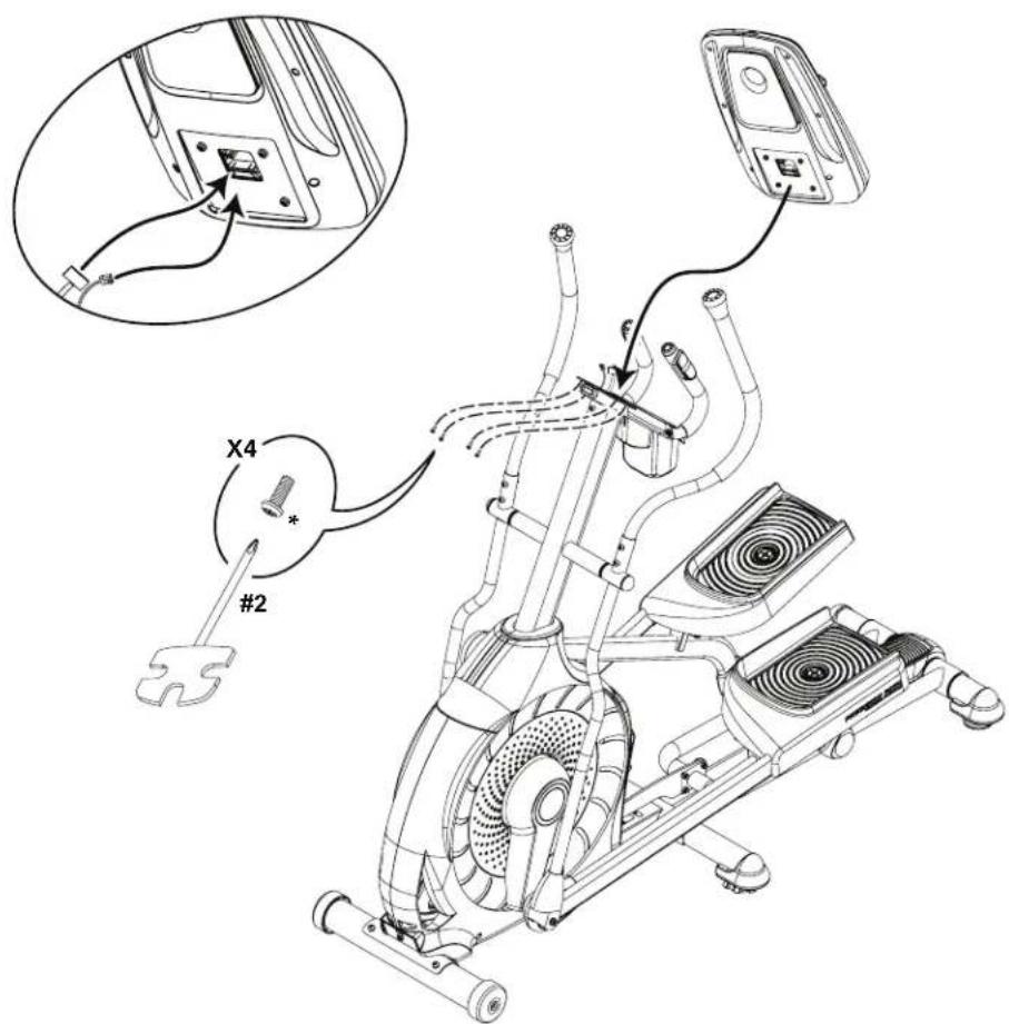 Schwinn 430i - Connectez les câbles et arrimez la console au châssis - 1
