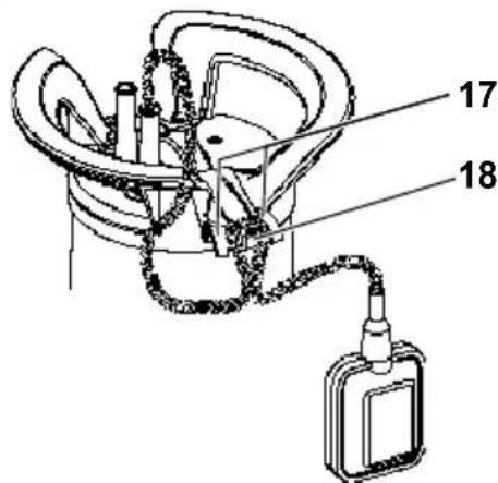 METABO TP 8000 S - Fixation du câble de l'interrupteur à flotteur - 2