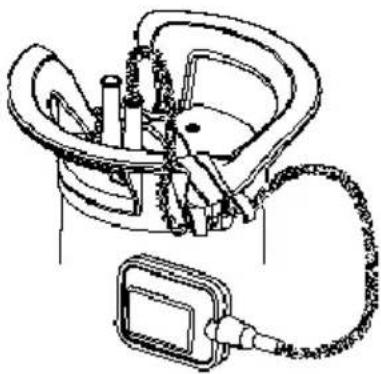 METABO TP 8000 S - Fixation du câble de l'interrupteur à flotteur - 3
