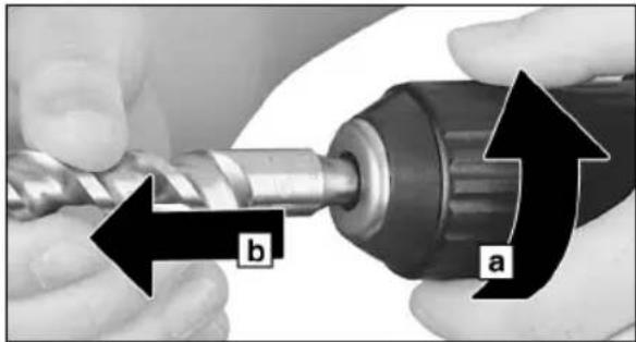 METABO BHA 36 LTX Compact - A fúrószerszám kivétele: - 1