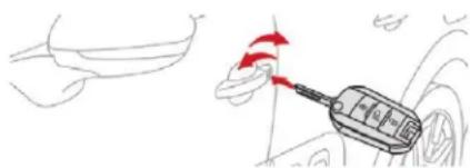 CITROEN C3 (2019) - Déverrouillage / Verrouillage total du véhicule avec la clé - 1