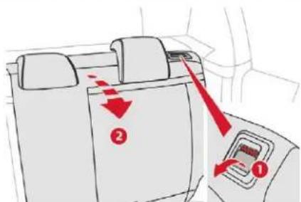 CITROEN C3 (2019) - Rabattement des dossiers - 2