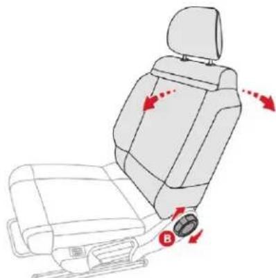 CITROEN C3 (2019) - Inclinaison du dossier - 1