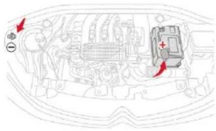 CITROEN C3 (2019) - Accès à la batterie - 1