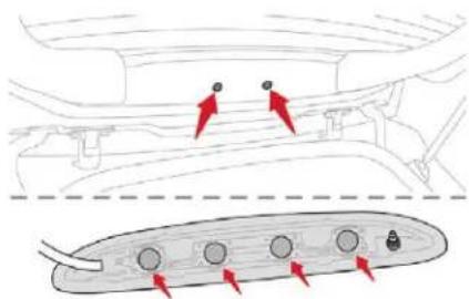 CITROEN C3 (2019) - Troisième feu de stop (4 lampes T10 W5W) - 1