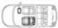 CITROEN C3 (2019) - Emplacement des sièges enfants attachés avec la ceinture de sécurité - 2