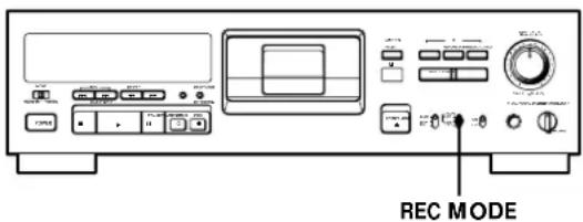 SONY PCMR300 - Setting the Recording Mode - 1