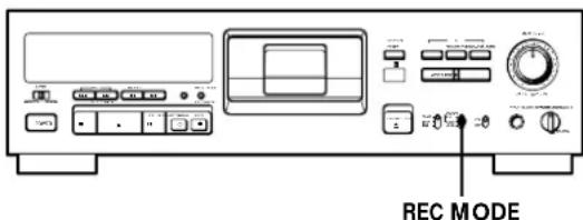 SONY PCMR300 - Réglage du mode d'enregistrement - 1