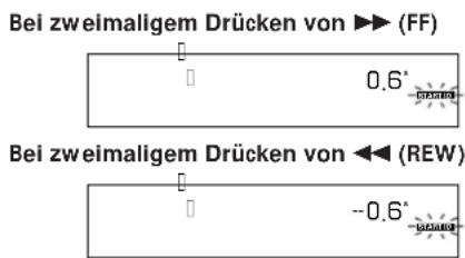 SONY PCMR300 - Exaktes Positionieren von Subcodes (Rehearsal-Funktion) - 3