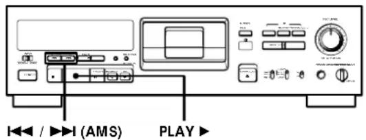SONY PCMR300 - Locating a Track (AMS*/Direct Access) - 1
