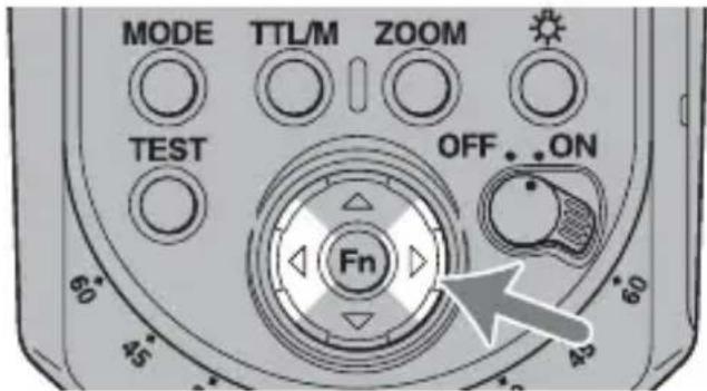 SONY HVLF43M - Press the Fn button for more than three seconds while the power switch is set to ON. - 2