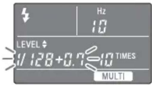 SONY HVLF43M - Press the Fn button to make the power-level indicator blink, and then press the or button to select the power level to be set. - 1