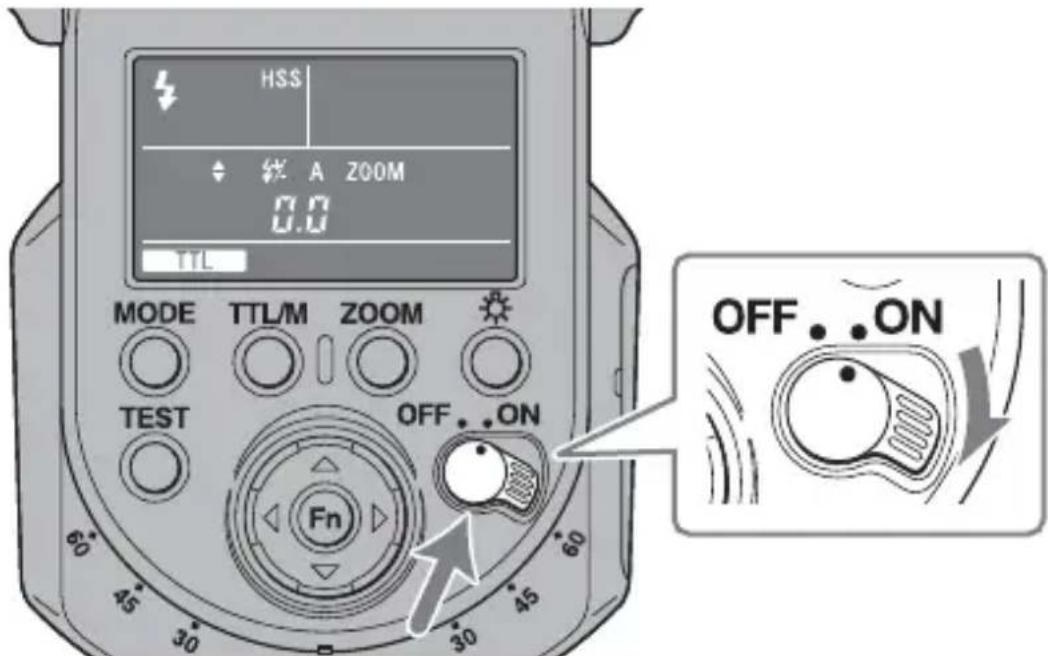 SONY HVLF43M - Metre l'interrupteur d'alimentation sur ON. - 1