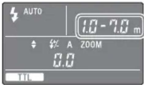 SONY HVLF43M - Press the shutter button halfway down and make sure that the subject is within the flash range. - 1
