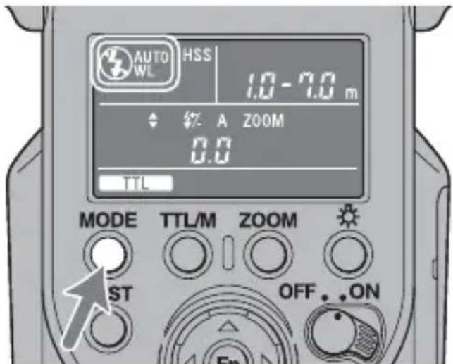 SONY HVLF43M - Press the MODE button. - 3
