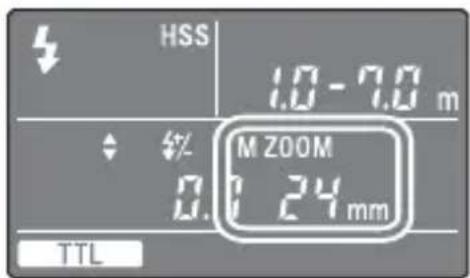 SONY HVLF43M - Press the ZOOM button to select the flash coverage to be set. - 1