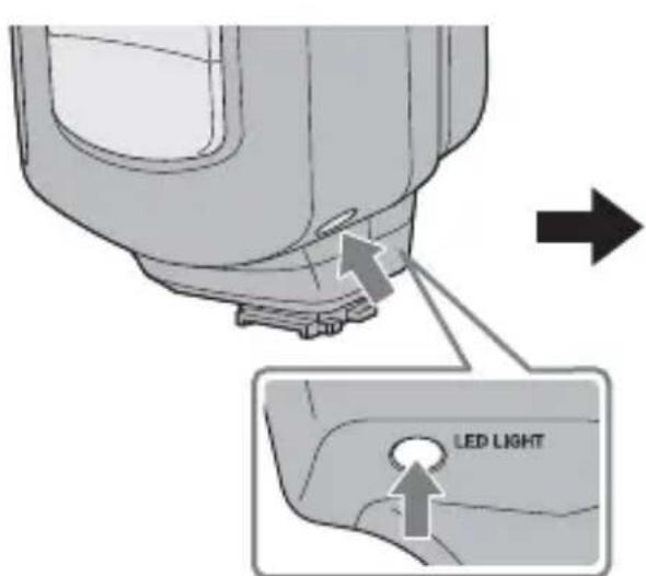 SONY HVLF43M - Appuyez sur la touche LED LIGHT. - 1