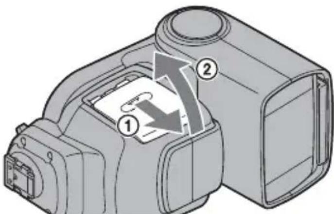 SONY HVLF43M - Inserting batteries - 1