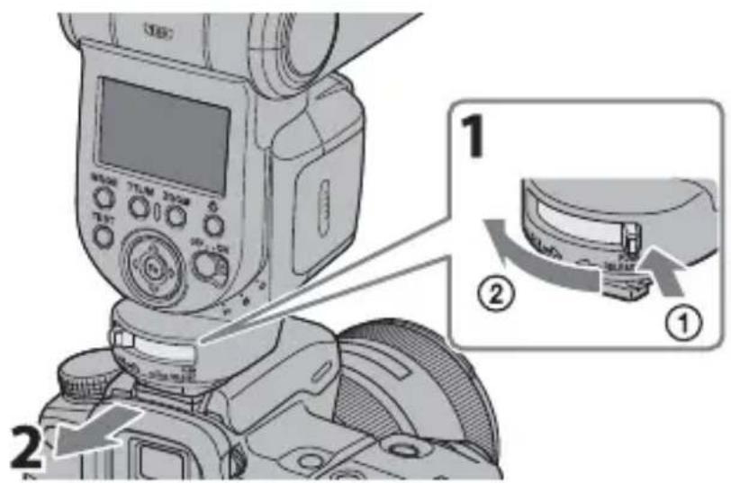 SONY HVLF43M - Retrait de l'unité flash de l'appareil photo - 1