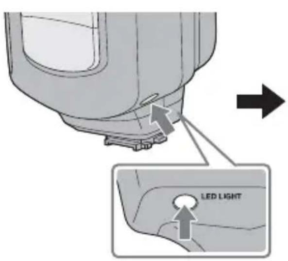 SONY HVLF43M - Press the LED LIGHT button. - 1
