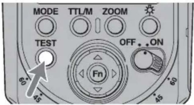 SONY HVLF43M - Press the TEST button when the TEST button lights up in amber. - 1