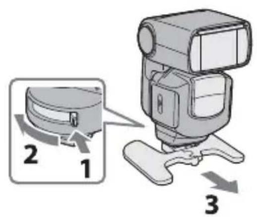 SONY HVLF43M - Fixation et démontage du mini-support - 2