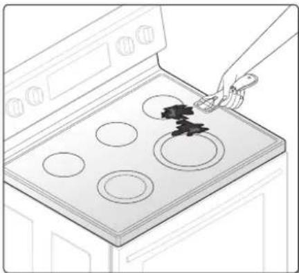 SAMSUNG NE59J3420SB - Removing heavy, burned-on residue - 1