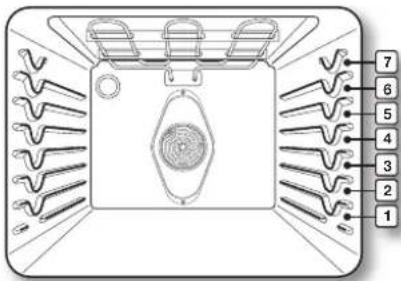 SAMSUNG NE59J3420SB - Hauteurs de grille - 1