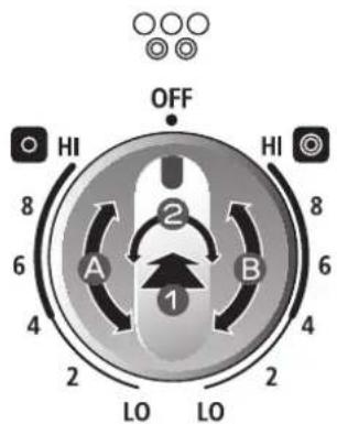 SAMSUNG NE59J3420SB - Dual surface unit control knob (left front, right front) - 1